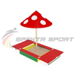 Купить Песочница с крышкой и грибком ИО 512 в Вяземском 
