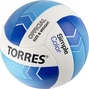 Купить Мяч волейбольный Torres Simple Color любительский р.5 в Вяземском 